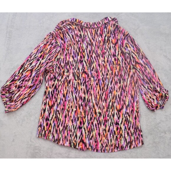 Emily Daniels Top Medium Metallic Sequin Office Career Capsule (BUNDLE PRICE $5) - Picture 4 of 4